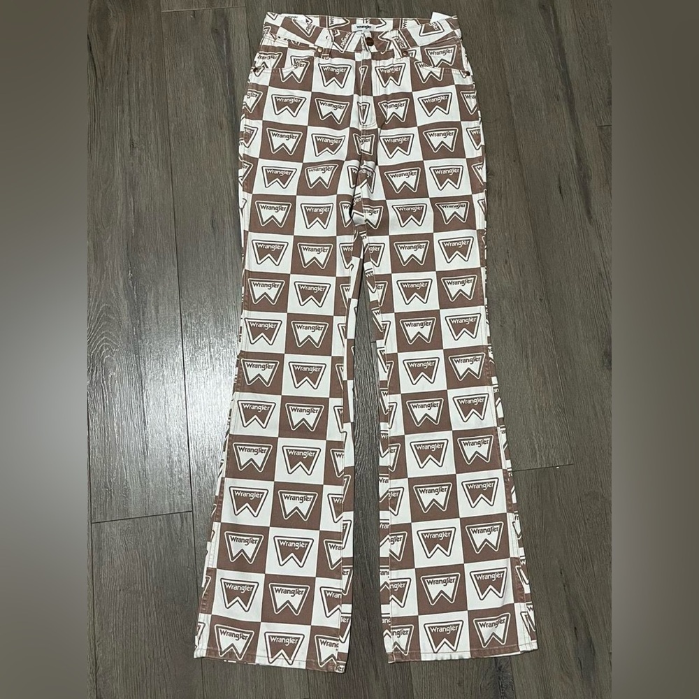 VINTAGE 80s styled WRANGLER WESTWARD 626 high rise flare bell bottoms 26/34